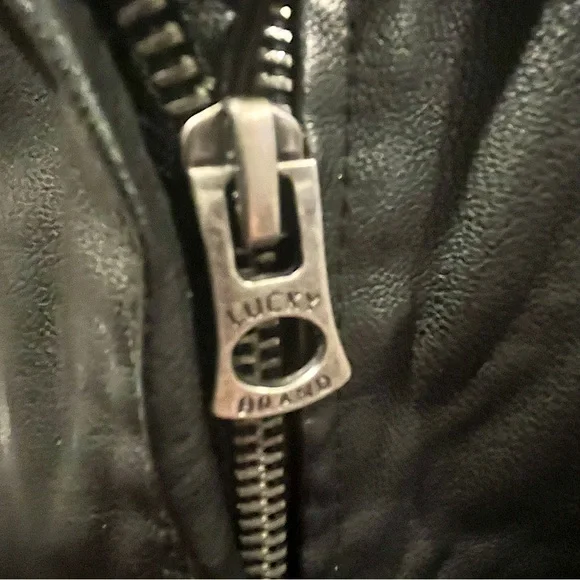 Lucky Brand Faux Leather Vegan Moto Jacket - Picture 12 of 16